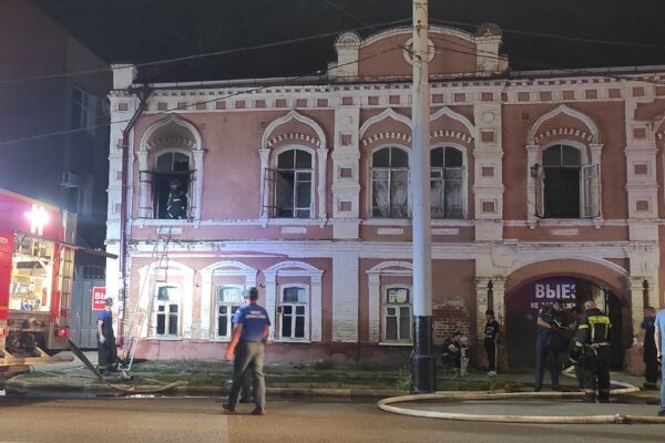 В Тамбове случился пожар в доме купца Венедиктова
