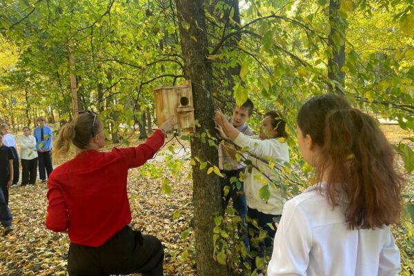 В Ахлебиновской роще установили домики для белок