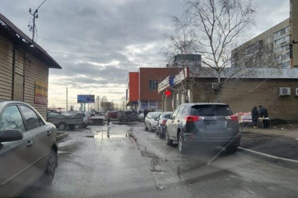 В Тамбове устранили огромную лужу в районе МЖК