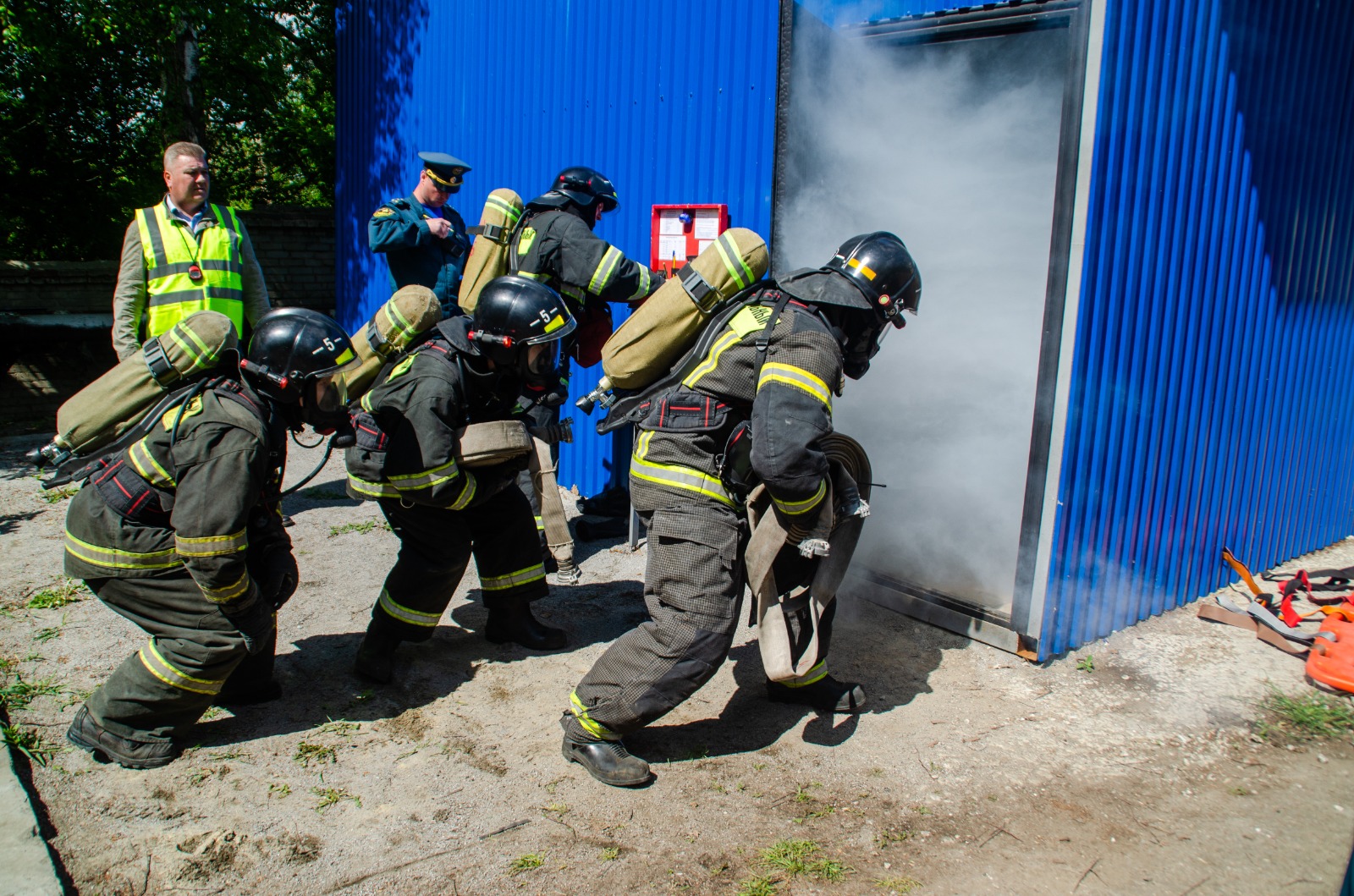 Смотр-конкур на звание "Лучшее звено газодымозащитной службы"