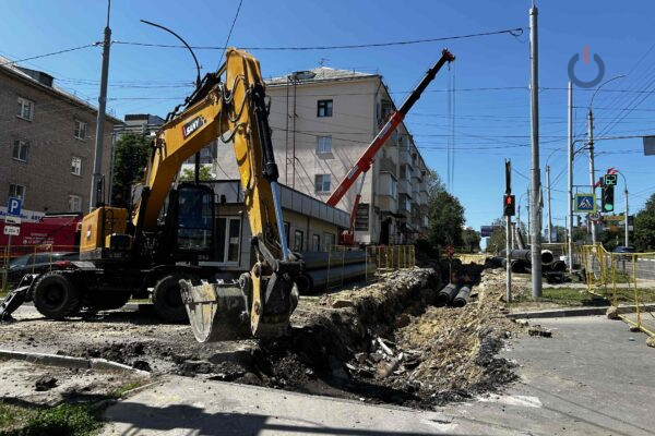 Тамбовская ТЭЦ смонтировала почти половину нового трубопровода на Мичуринской