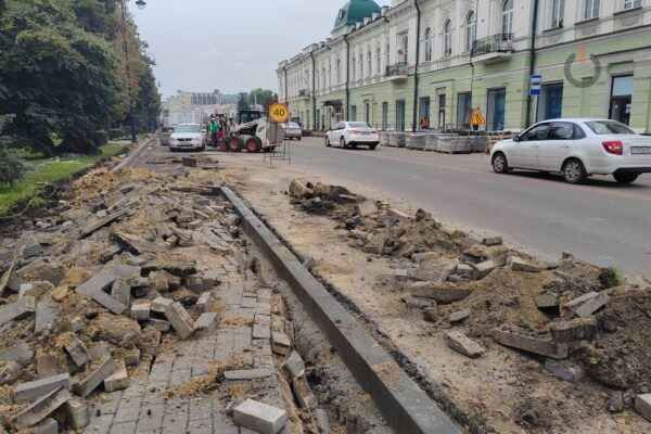 В Тамбове продолжаются дорожные работы