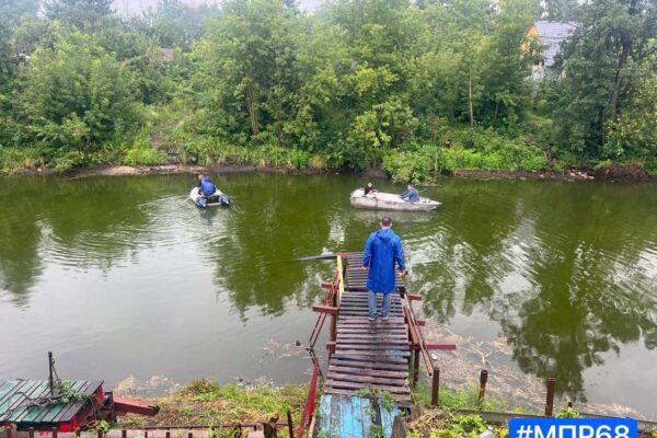 В Тамбове измерили глубину Цны