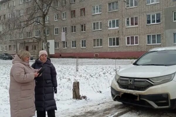 Снег – не повод: тамбовчанам напомнили о штрафах за парковку на зеленых зонах