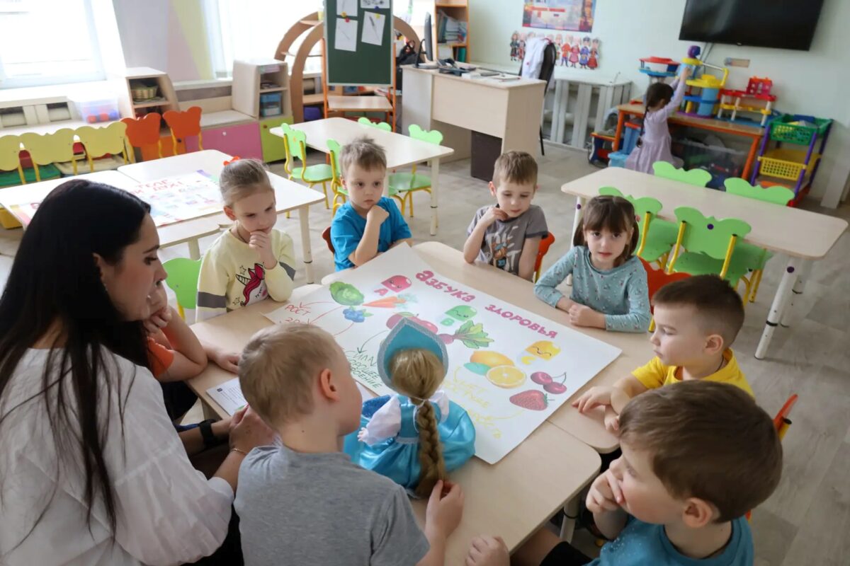 На занятии по развитию речи