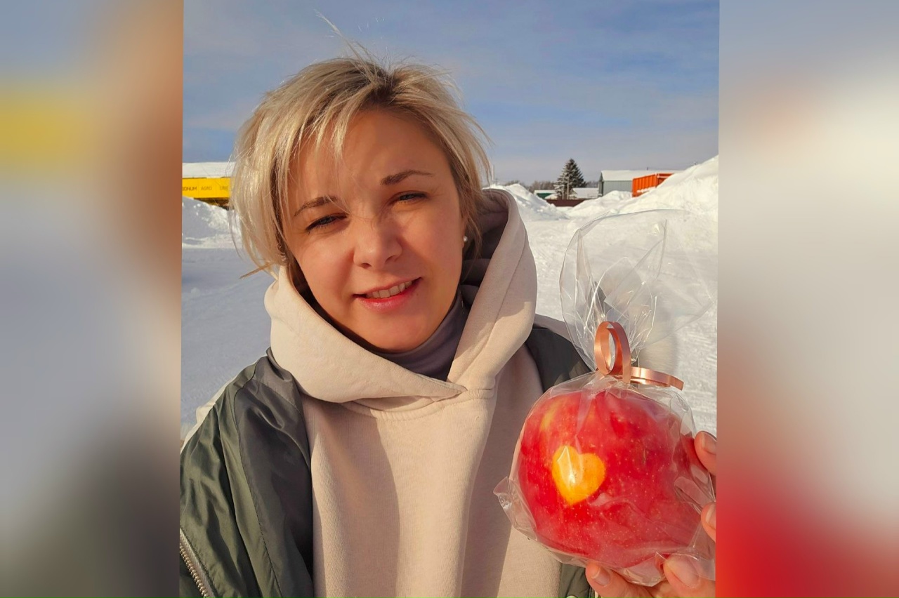 Фермер Ирина Лаврушина рассказала о выращенных под Тамбовом яблоках с сердечками