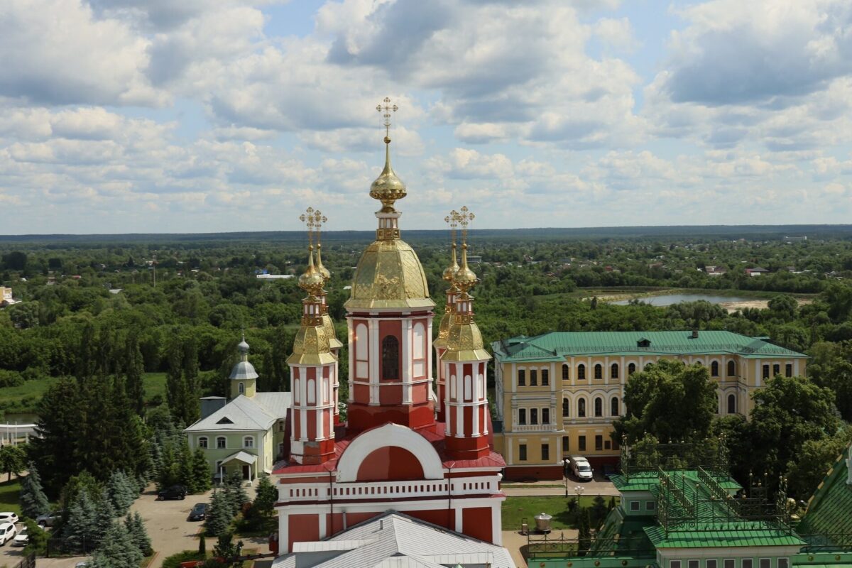 Вид на Казанский монастырь Тамбова
