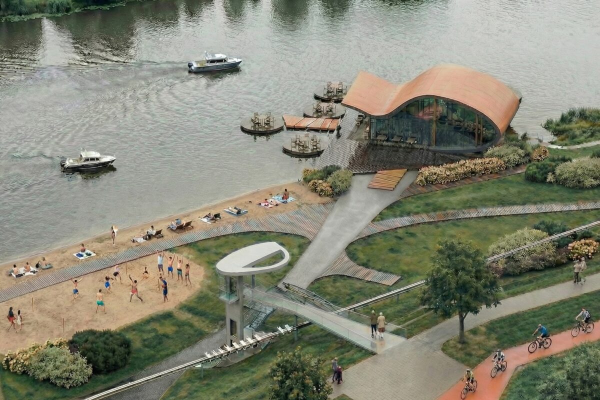 Дизайн-проект пляжа "Парус". Фото Комитета архитектуры и градостроительства администрации Тамбова