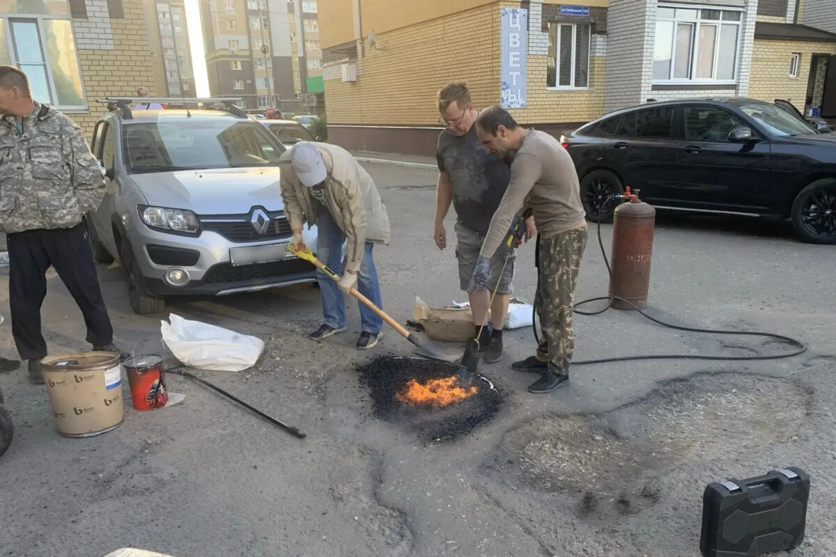 Ремонт двора своими силами