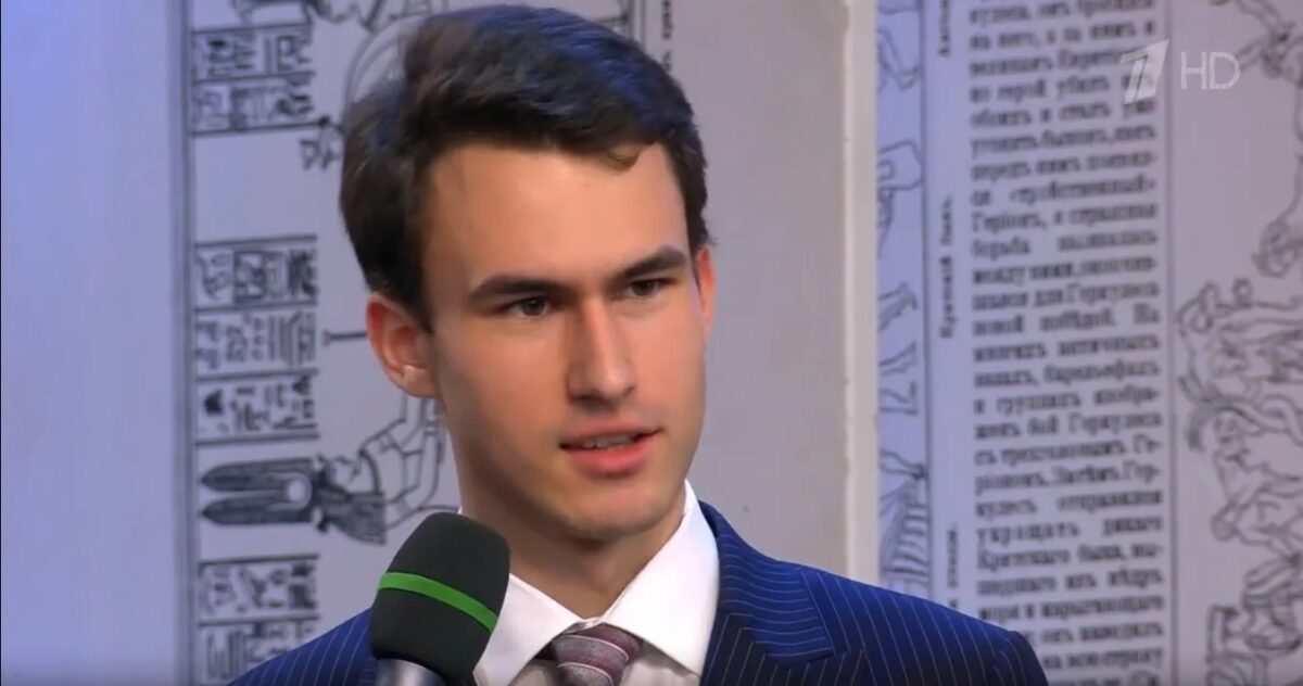 Даниил Бухаров. Скриншот программы "Умницы и умники"