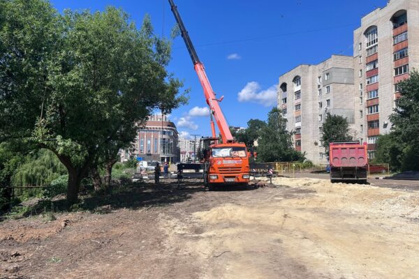 Замена коммунальных сетей на берегу Студенца в Тамбове выполнена на 70%