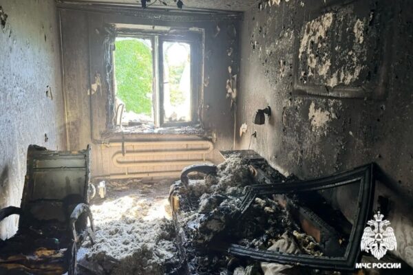 Тамбовские пожарные ликвидировали возгорание в квартире и спасли человека