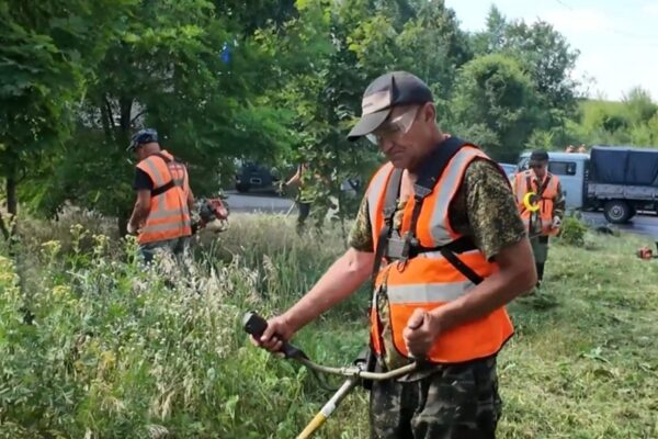 Более 100 сотрудников дирекции городских дорог приводят улицы Тамбова в порядок