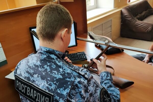 Тамбовские росгвардейцы изъяли девять единиц оружия и почти 100 патронов за неделю