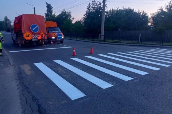 В Тамбове готовят безопасную дорогу к школе — проверяют маршруты и наносят разметку