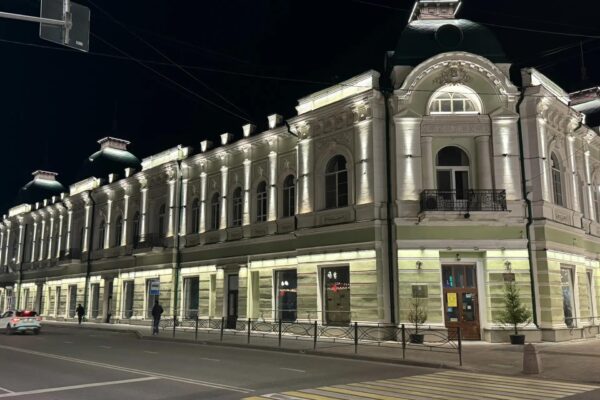 Дом купца Шоршорова в Тамбове украсили современной подсветкой