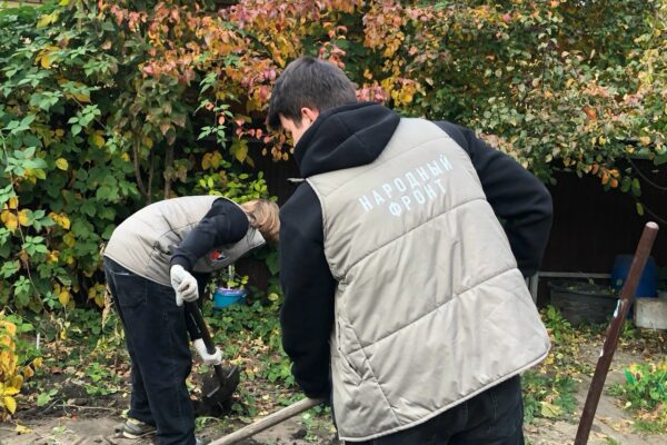Помощь рядом: тамбовские волонтёры благоустроили территорию для матери бойца